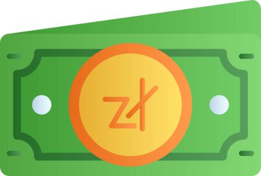 zcash para birimi, vektör, illüstrasyon