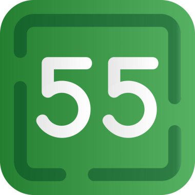 5 numaralı işaret simgesi, vektör illüstrasyonu