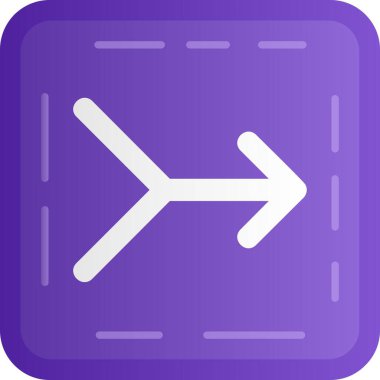 ok yönü simgesi ana hat biçiminde