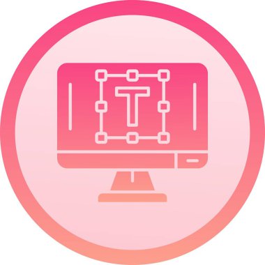 eşsiz dizüstü bilgisayar sistemi çizgi vektörü simgesi