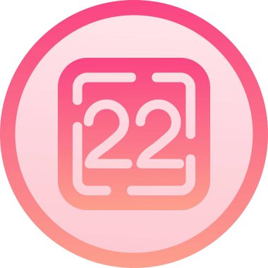 Ana hat biçiminde 24 saat servis çemberi simgesi