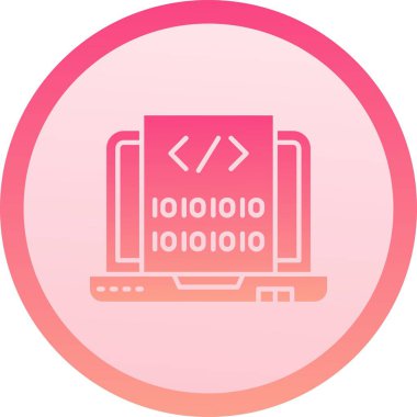 bilgisayar düz simgesi, vektör illüstrasyonu