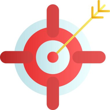 hedef simge vektör illüstrasyonu