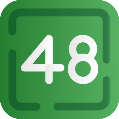 45 takvim yeşil simgesi