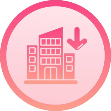 Benzersiz otel vektör simgesi