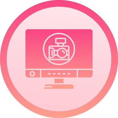 Güzel Kamera vektör satırı simgesi