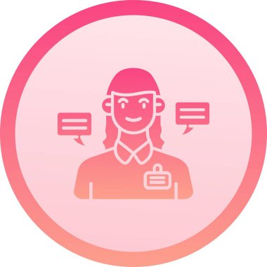 Benzersiz müşteri vektör simgesi