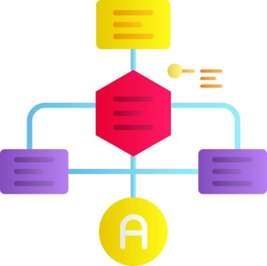 veri aktarım simgesi, izometrik biçim