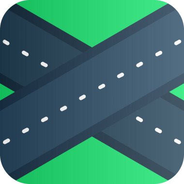 Doldurulmuş ana hatlı trafik ışığı simgesi beyaz arkaplanda izole edildi. Vektör.