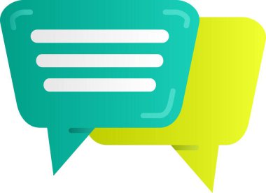 konuşma balonu simgesi, vektör illüstrasyonu