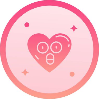 Bir kalp simgesinin vektör illüstrasyonu