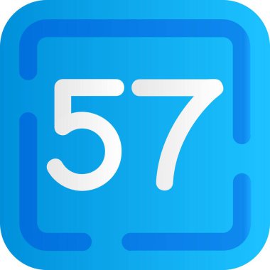 6 numaralı simge tasarımı, vektör