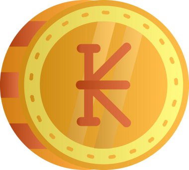 kkka simgesinin para birimi, düz biçimli