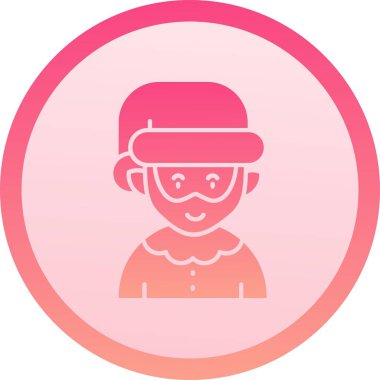 Şapkalı, bereli güzel bir çocuk..