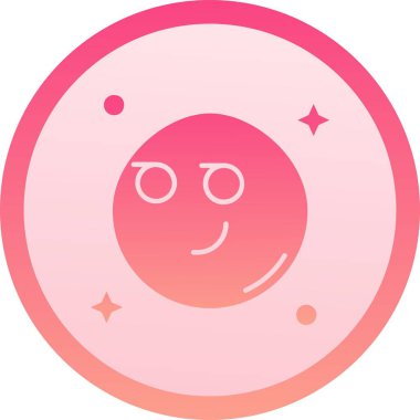 Benzersiz emoji ifade vektör simgesi