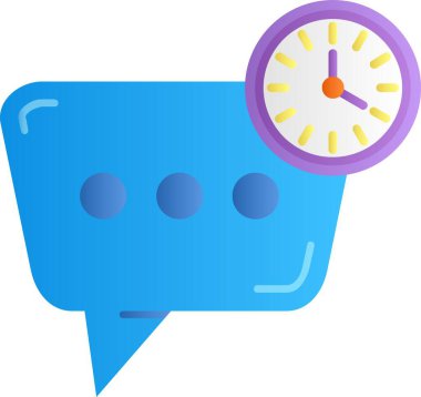 Saat simgesi vektör illüstrasyonu