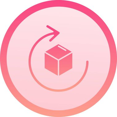 Küp satır vektör simgesine sahip eşsiz bir kutu