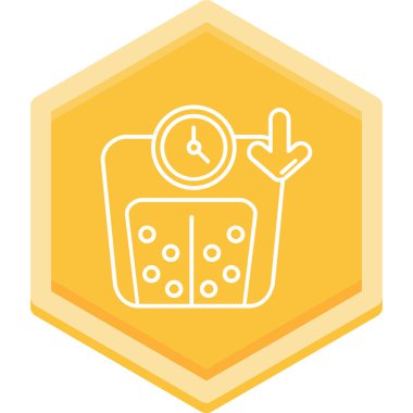 Saat simgesi vektör illüstrasyonu