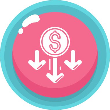 Dolar simgesi vektör illüstrasyonu