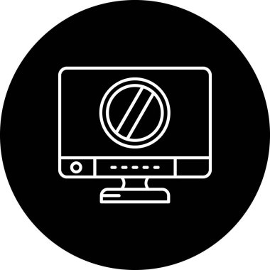 Dizüstü bilgisayar simgesi vektör çizimi