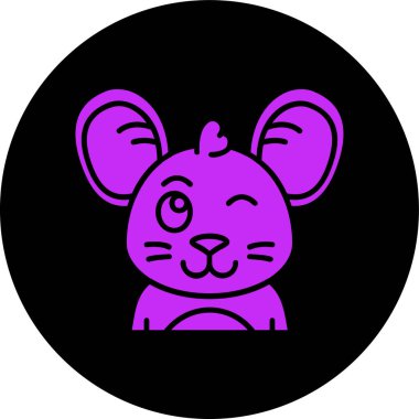 Büyük gözleri ve büyük gözleri olan şirin çizgi film bebeğinin vektör çizimi