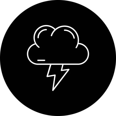 Bulut. Web simgesi basit illüstrasyon