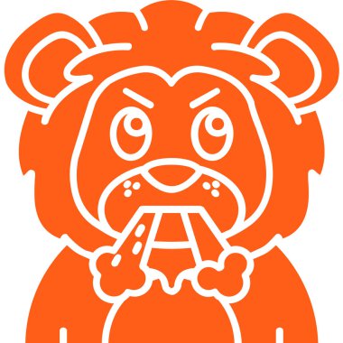 Katı Çin tarzında kızgın Çin ikonu