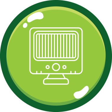 Bir gaz simgesinin vektör illüstrasyonu