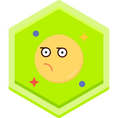 izole edilmiş duygu simgesi. emoji. vektör illüstrasyonu