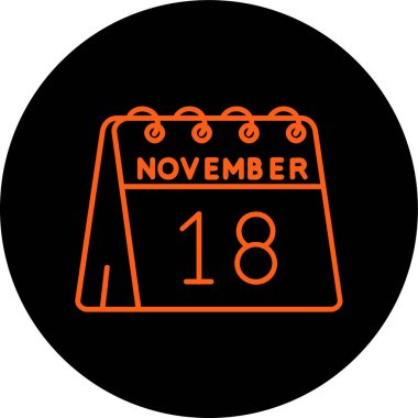 Takvim simgesinin vektör illüstrasyonu