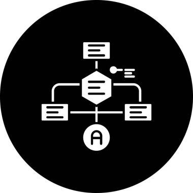veri merkezi simgesi vektör illüstrasyonu