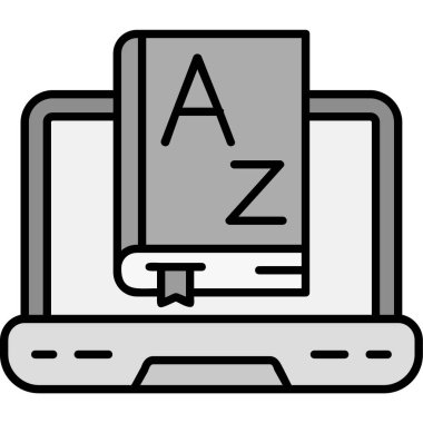 dizüstü bilgisayarı ve ekran vektör resimlemesi