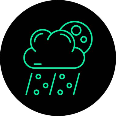 yağmur bulutu ikonu vektör illüstrasyon tasarımı