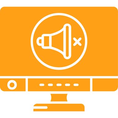 Konuşmacı simgesi. vektör illüstrasyonu