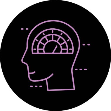 beyin ikonu vektör illüstrasyonu