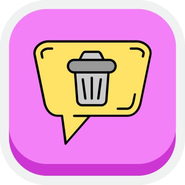 Beyaz arkaplanda çöp vektörü illüstrasyonu