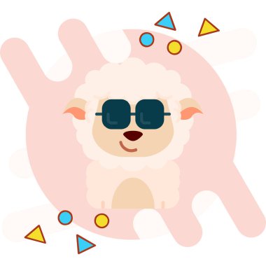 koyun hayvan çizgi film tasarımı