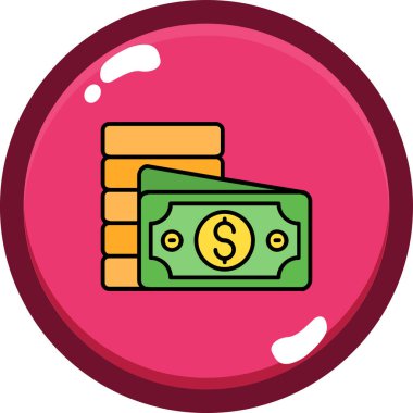 nakit para dolar simgesi Doldurulmuş dış hat biçimi