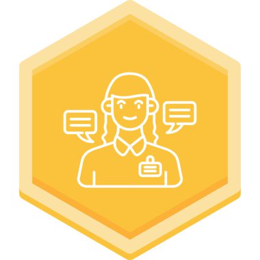 Müşteri servisi. Basit resimleme