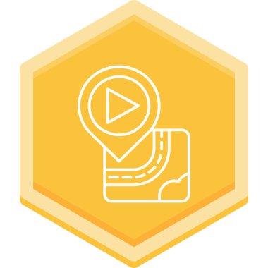 Video kamera. düz simge vektör illüstrasyonu.