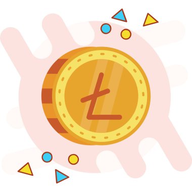 para birimi simgesi vektör çizim