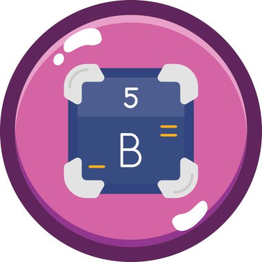 b b simgesinin vektör illüstrasyonu