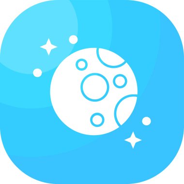 Mavi bir gezegenin vektör çizimi