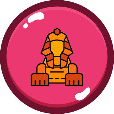 Bir ejderhanın çizgi film ikonunun vektör çizimi