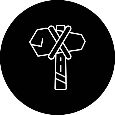 benzersiz testere vektör çizgisi simgesi