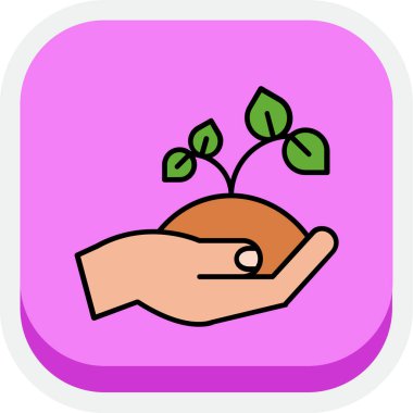 Sprout modern simgesinin vektör illüstrasyonu