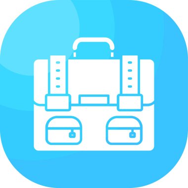 çanta çanta simgesi ana hat biçiminde