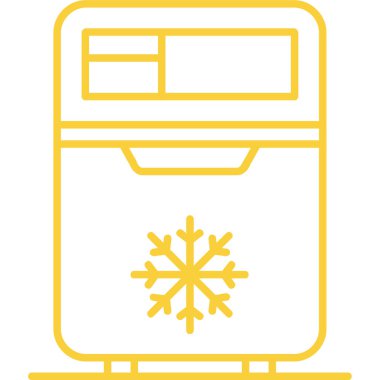 Bir buzdolabı simgesinin vektör çizimi