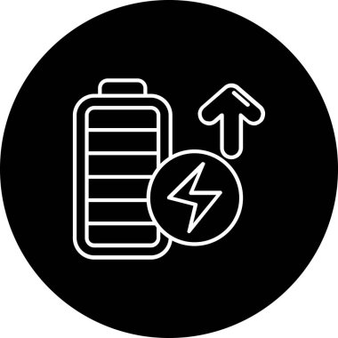 Modern b 'nin vektör illüstrasyonu şimşek simgesinden yoksun