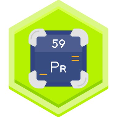Tek bir harf simgesinin vektör illüstrasyonu
